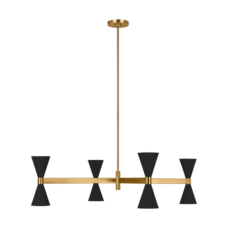 Eight Light Chandelier<br /><span style="color:#4AB0CE;">Entrega: 4-10 dias en USA</span><br /><span style="color:#4AB0CE;font-size:60%;">PREGUNTE POR ENTREGA EN PANAMA</span><br />Collection: Albertine<br />Finish: Midnight Black