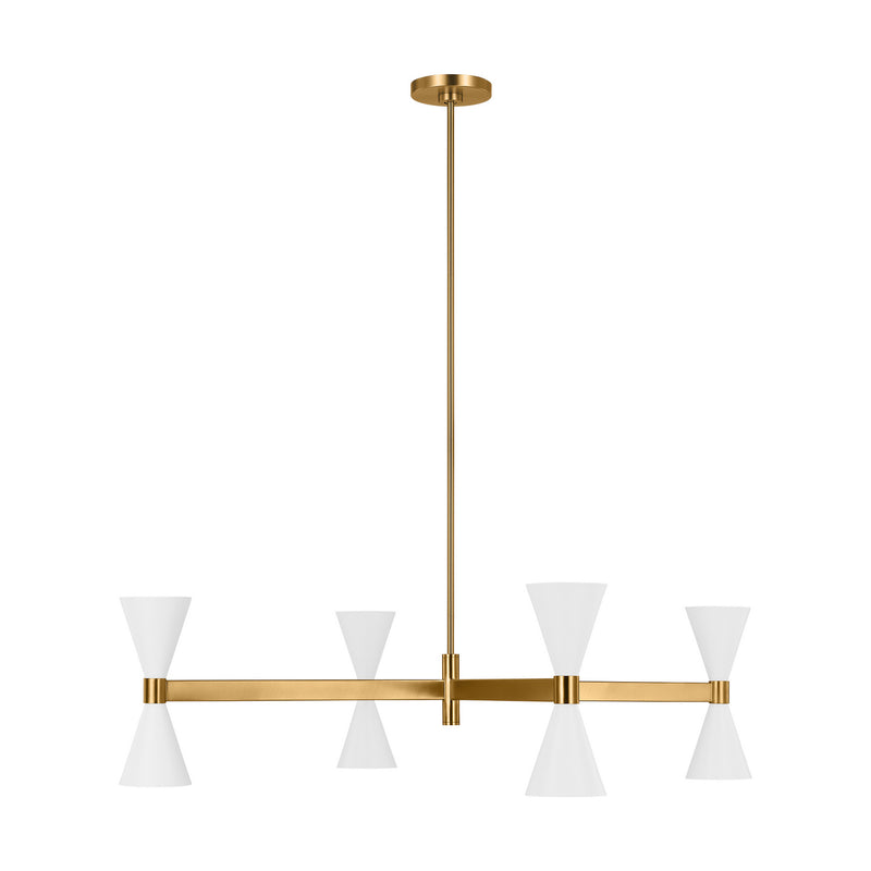 Eight Light Chandelier<br /><span style="color:#4AB0CE;">Entrega: 4-10 dias en USA</span><br /><span style="color:#4AB0CE;font-size:60%;">PREGUNTE POR ENTREGA EN PANAMA</span><br />Collection: Albertine<br />Finish: Matte White