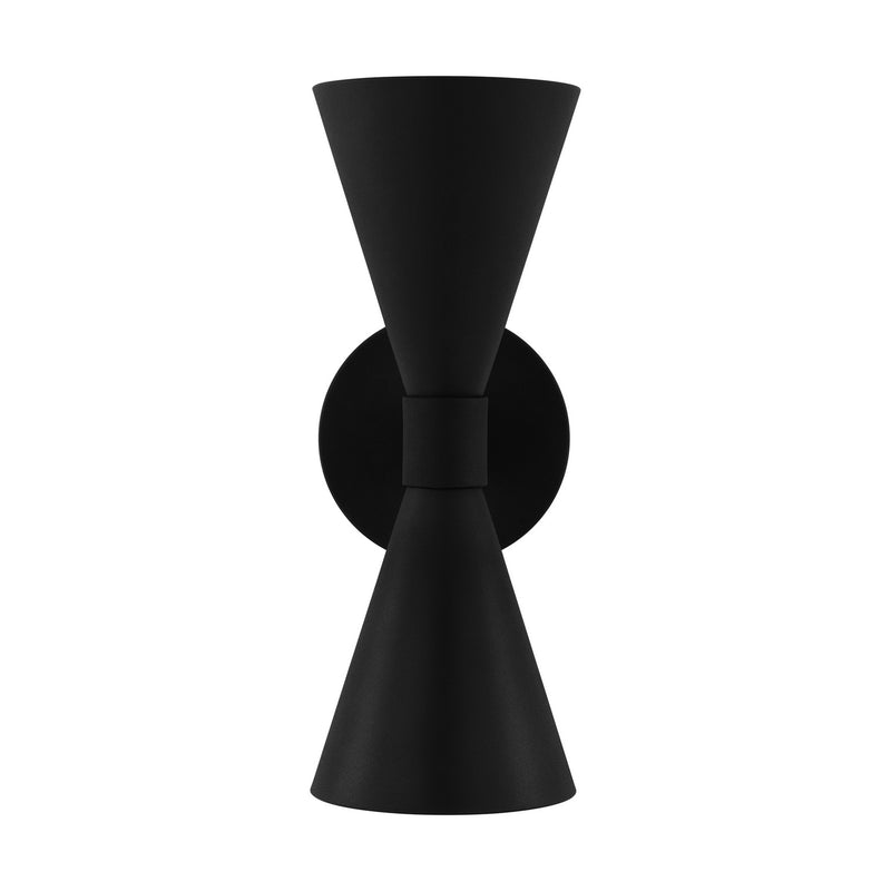 Two Light Outdoor Wall Sconce<br /><span style="color:#4AB0CE;">Entrega: 4-10 dias en USA</span><br /><span style="color:#4AB0CE;font-size:60%;">PREGUNTE POR ENTREGA EN PANAMA</span><br />Collection: Albertine<br />Finish: Textured Black