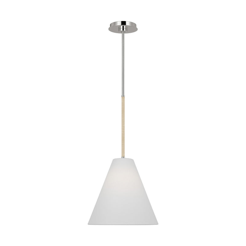 One Light Pendant<br /><span style="color:#4AB0CE;">Entrega: 4-10 dias en USA</span><br /><span style="color:#4AB0CE;font-size:60%;">PREGUNTE POR ENTREGA EN PANAMA</span><br />Collection: Remy<br />Finish: Polished Nickel