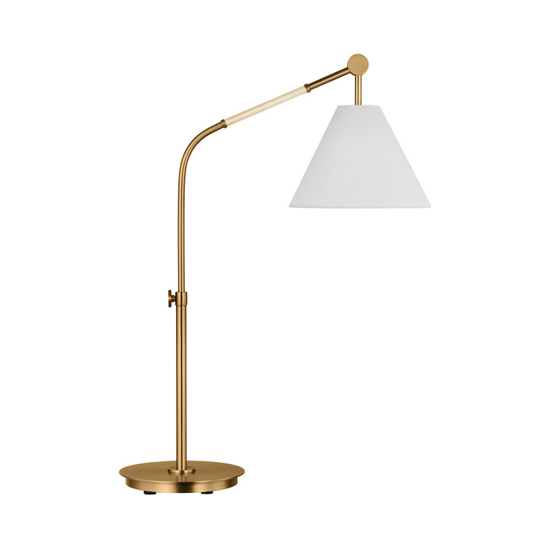 One Light Table Lamp<br /><span style="color:#4AB0CE;">Entrega: 5-6 semanas en USA</span><br /><span style="color:#4AB0CE;font-size:60%;">PREGUNTE POR ENTREGA EN PANAMA</span><br />Collection: Remy<br />Finish: Burnished Brass