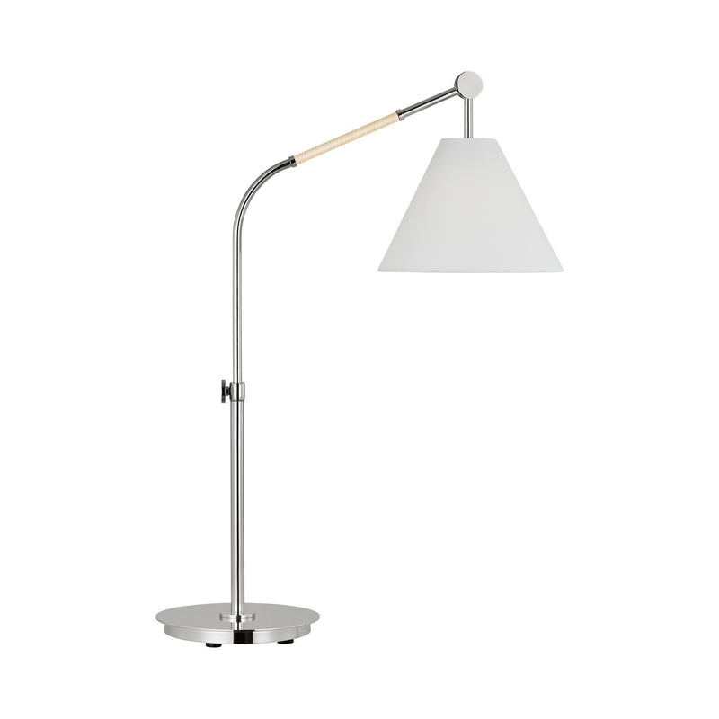 One Light Table Lamp<br /><span style="color:#4AB0CE;">Entrega: 4-10 dias en USA</span><br /><span style="color:#4AB0CE;font-size:60%;">PREGUNTE POR ENTREGA EN PANAMA</span><br />Collection: Remy<br />Finish: Polished Nickel