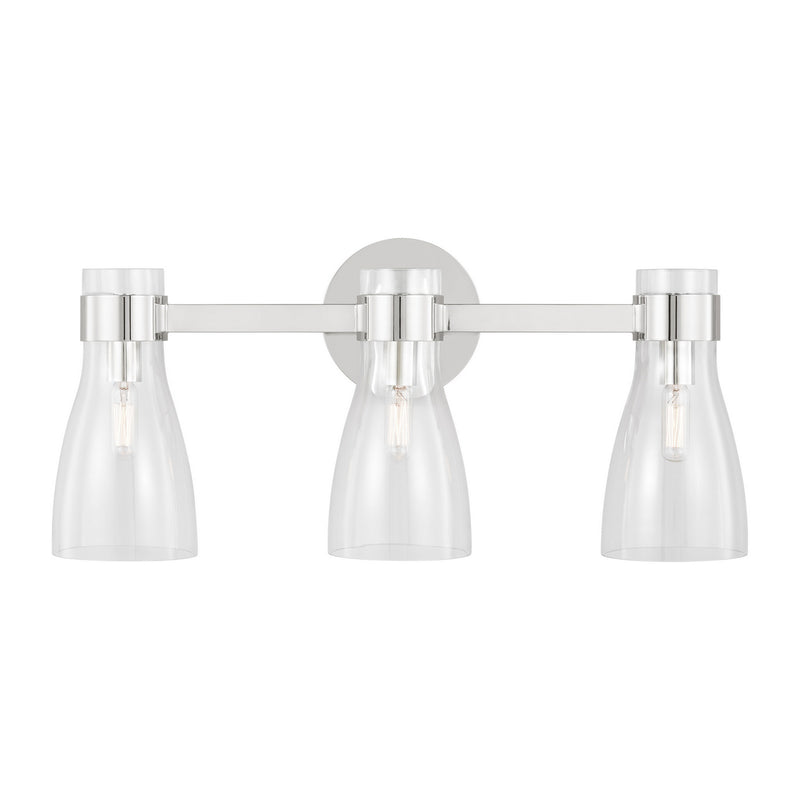 Three Light Bath Fixture<br /><span style="color:#4AB0CE;">Entrega: 4-10 dias en USA</span><br /><span style="color:#4AB0CE;font-size:60%;">PREGUNTE POR ENTREGA EN PANAMA</span><br />Collection: Moritz<br />Finish: Polished Nickel