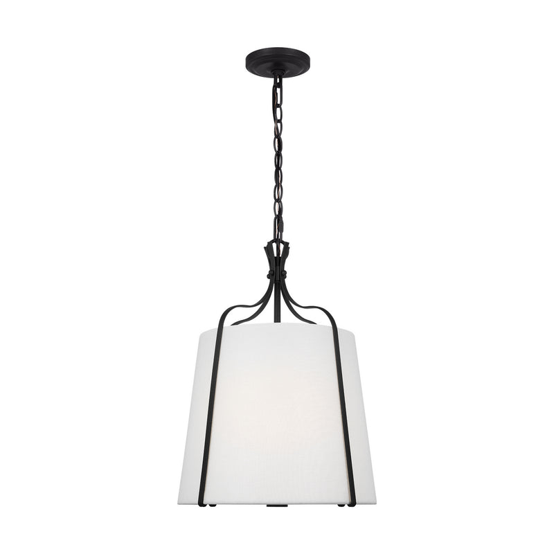 One Light Pendant<br /><span style="color:#4AB0CE;">Entrega: 4-10 dias en USA</span><br /><span style="color:#4AB0CE;font-size:60%;">PREGUNTE POR ENTREGA EN PANAMA</span><br />Collection: Leander<br />Finish: Smith Steel