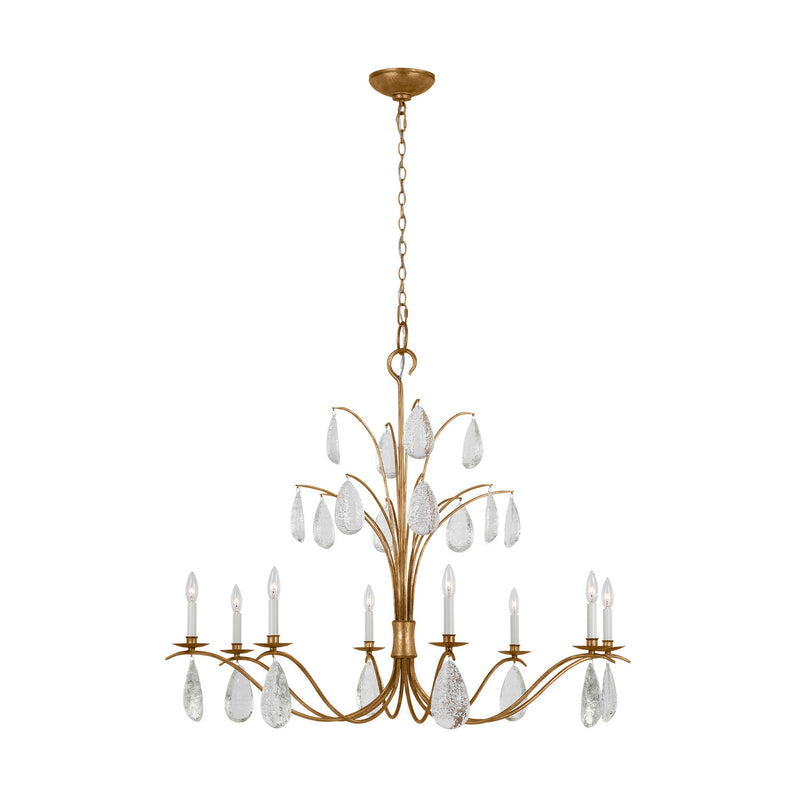 Eight Light Chandelier<br /><span style="color:#4AB0CE;">Entrega: 4-10 dias en USA</span><br /><span style="color:#4AB0CE;font-size:60%;">PREGUNTE POR ENTREGA EN PANAMA</span><br />Collection: Shannon<br />Finish: Antique Gild