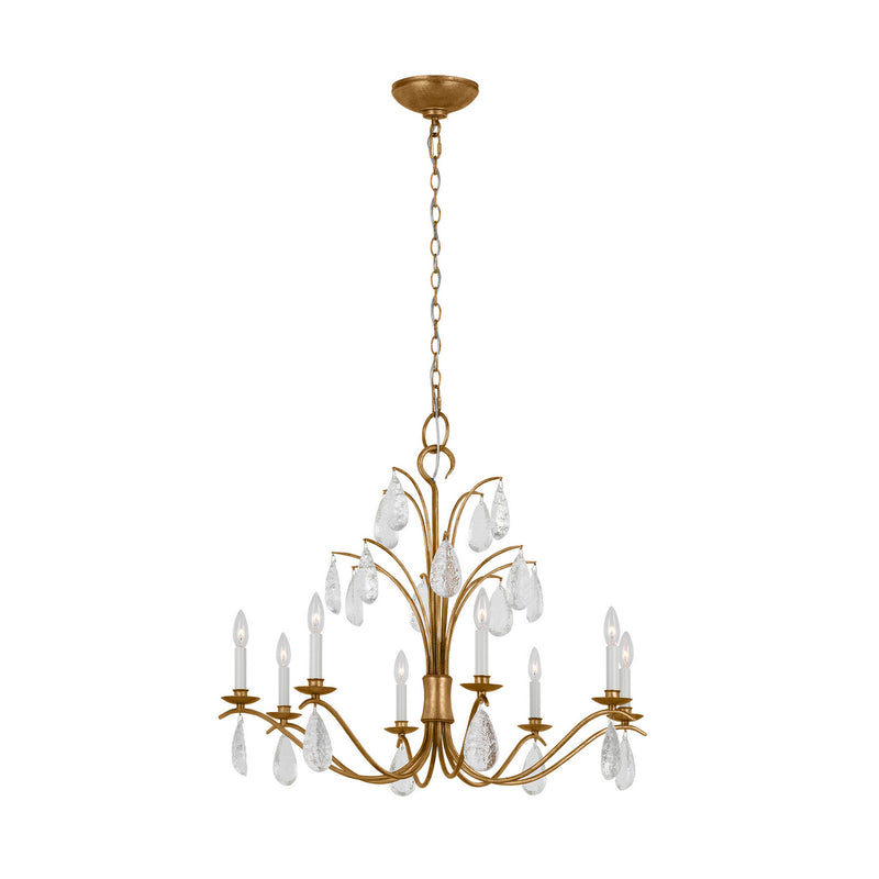 Eight Light Chandelier<br /><span style="color:#4AB0CE;">Entrega: 4-10 dias en USA</span><br /><span style="color:#4AB0CE;font-size:60%;">PREGUNTE POR ENTREGA EN PANAMA</span><br />Collection: Shannon<br />Finish: Antique Gild