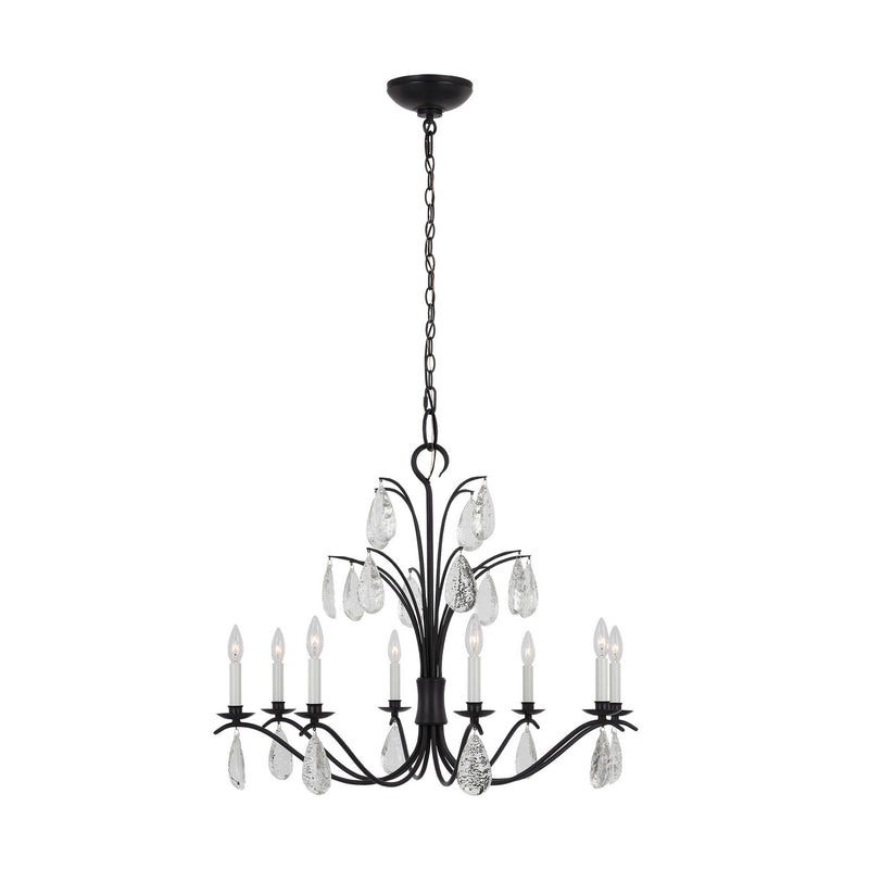 Eight Light Chandelier<br /><span style="color:#4AB0CE;">Entrega: 4-10 dias en USA</span><br /><span style="color:#4AB0CE;font-size:60%;">PREGUNTE POR ENTREGA EN PANAMA</span><br />Collection: Shannon<br />Finish: Aged Iron