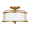 Two Light Semi-Flush Mount<br /><span style="color:#4AB0CE;">Entrega: 4-10 dias en USA</span><br /><span style="color:#4AB0CE;font-size:60%;">PREGUNTE POR ENTREGA EN PANAMA</span><br />Collection: Stonington<br />Finish: Antique Gild