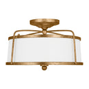 Two Light Semi-Flush Mount<br /><span style="color:#4AB0CE;">Entrega: 4-10 dias en USA</span><br /><span style="color:#4AB0CE;font-size:60%;">PREGUNTE POR ENTREGA EN PANAMA</span><br />Collection: Stonington<br />Finish: Antique Gild