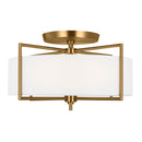 Three Light Semi-Flush Mount<br /><span style="color:#4AB0CE;">Entrega: 4-10 dias en USA</span><br /><span style="color:#4AB0CE;font-size:60%;">PREGUNTE POR ENTREGA EN PANAMA</span><br />Collection: Perno<br />Finish: Burnished Brass