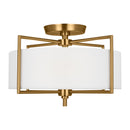 Two Light Semi-Flush Mount<br /><span style="color:#4AB0CE;">Entrega: 4-10 dias en USA</span><br /><span style="color:#4AB0CE;font-size:60%;">PREGUNTE POR ENTREGA EN PANAMA</span><br />Collection: Perno<br />Finish: Burnished Brass