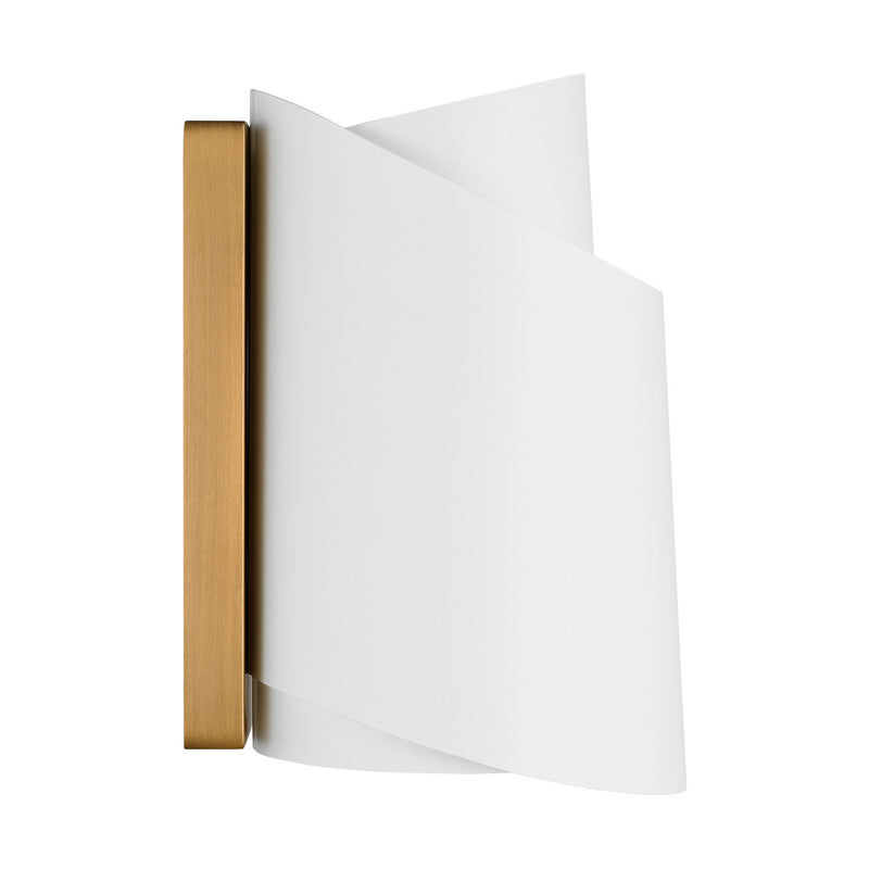 LED Wall Sconce<br /><span style="color:#4AB0CE;">Entrega: 4-10 dias en USA</span><br /><span style="color:#4AB0CE;font-size:60%;">PREGUNTE POR ENTREGA EN PANAMA</span><br />Collection: Paerero<br />Finish: Burnished Brass