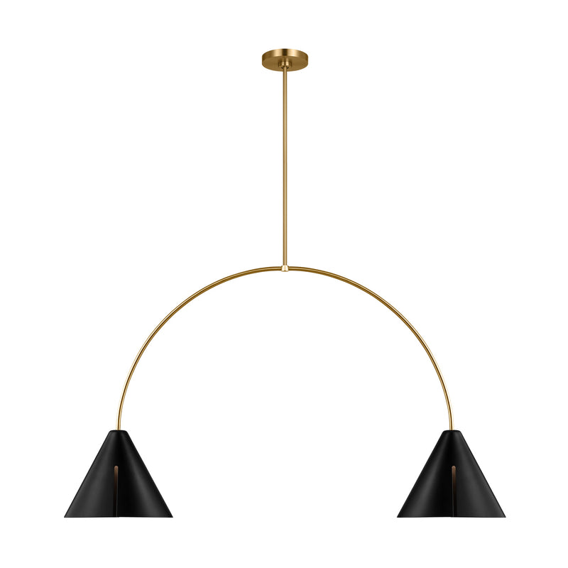 LED Linear Chandelier<br /><span style="color:#4AB0CE;">Entrega: 4-10 dias en USA</span><br /><span style="color:#4AB0CE;font-size:60%;">PREGUNTE POR ENTREGA EN PANAMA</span><br />Collection: Cambre<br />Finish: Midnight Black and Burnished Brass