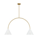 LED Linear Chandelier<br /><span style="color:#4AB0CE;">Entrega: 4-10 dias en USA</span><br /><span style="color:#4AB0CE;font-size:60%;">PREGUNTE POR ENTREGA EN PANAMA</span><br />Collection: Cambre<br />Finish: Matte White and Burnished Brass