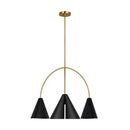 LED Chandelier<br /><span style="color:#4AB0CE;">Entrega: 4-10 dias en USA</span><br /><span style="color:#4AB0CE;font-size:60%;">PREGUNTE POR ENTREGA EN PANAMA</span><br />Collection: Cambre<br />Finish: Midnight Black and Burnished Brass