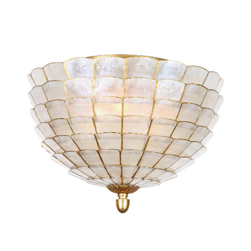 Kalco - 515141OL - Three Light Flush Mount - Samal - Oxidized Gold Leaf