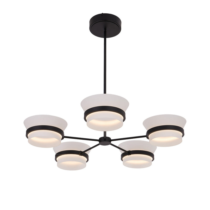 Kalco - 517372MB - LED Chandelier - Anel - Matte Black