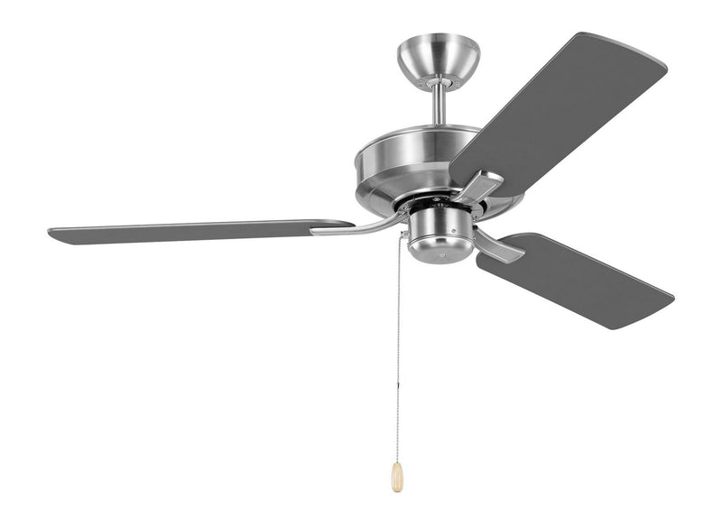 Generation Lighting - 3LD48BS - 48" Ceiling Fan - Linden - Brushed Steel