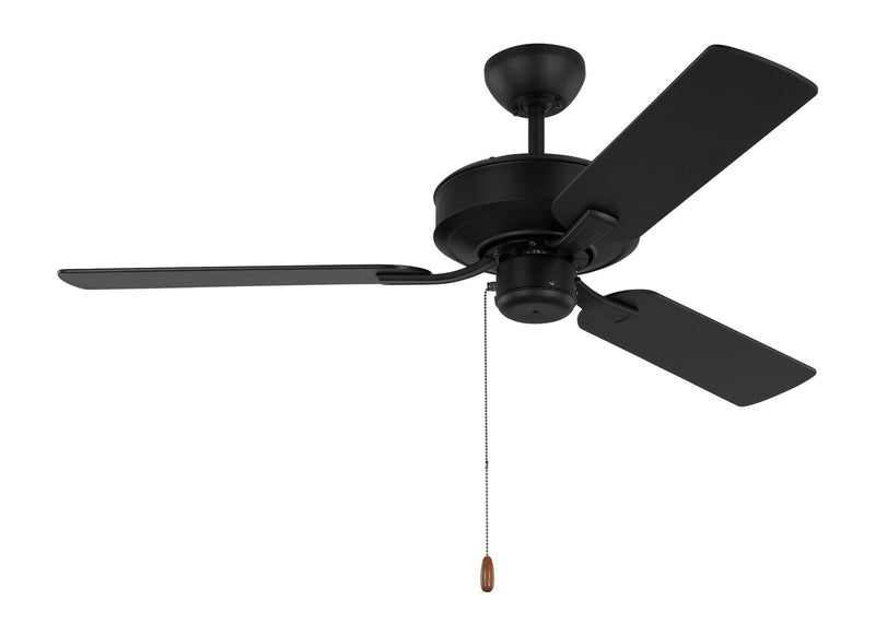 Generation Lighting - 3LD48MBK - 48" Ceiling Fan - Linden - Midnight Black