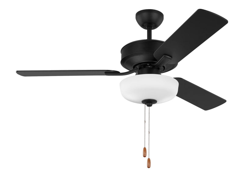 Generation Lighting - 3LD48MBKD - 48" Ceiling Fan - Linden - Midnight Black