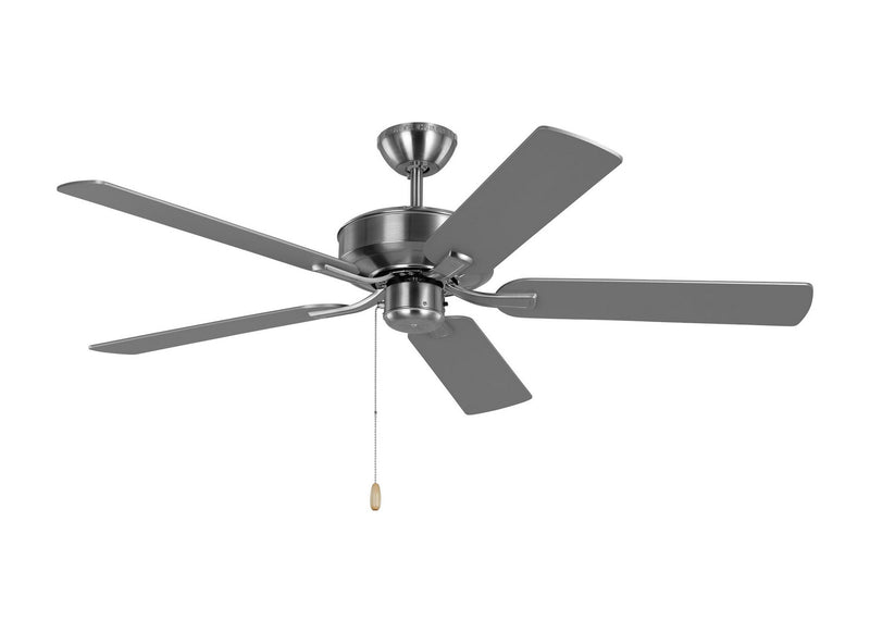 Generation Lighting - 5LD52BS - 52" Ceiling Fan - Linden - Brushed Steel