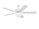 Generation Lighting - 5LD52RZWD - 52" Ceiling Fan - Linden - Matte White