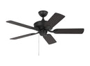 Generation Lighting - 5LDO44MBK - 44" Ceiling Fan - Linden - Midnight Black