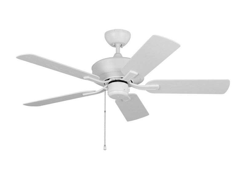 Generation Lighting - 5LDO44RZW - 44" Ceiling Fan - Linden - Matte White