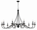 Minka-Lavery - 1038-677 - Ten Light Chandelier - Westchester County - Sand Coal w/Skyline Gold Leaf
