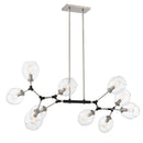 Ten Light Chandelier<br /><span style="color:#4AB0CE;">Entrega: 4-10 dias en USA</span><br /><span style="color:#4AB0CE;font-size:60%;">PREGUNTE POR ENTREGA EN PANAMA</span><br />Collection: Nexpo<br />Finish: Coal Black