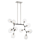 Ten Light Chandelier<br /><span style="color:#4AB0CE;">Entrega: 4-10 dias en USA</span><br /><span style="color:#4AB0CE;font-size:60%;">PREGUNTE POR ENTREGA EN PANAMA</span><br />Collection: Nexpo<br />Finish: Coal Black