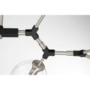 George Kovacs - P1360-619 - Ten Light Chandelier - Nexpo - Coal Black