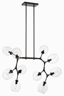 George Kovacs - P1360-66A - Ten Light Chandelier - Nexpo - Coal Black