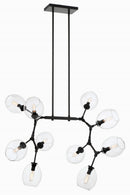 George Kovacs - P1360-66A - Ten Light Chandelier - Nexpo - Coal Black