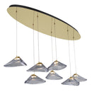 George Kovacs - P5402-718-L - LED Pendant - Sneer - Coal And Sun Gold