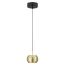 LED Mini Pendant<br /><span style="color:#4AB0CE;">Entrega: 4-10 dias en USA</span><br /><span style="color:#4AB0CE;font-size:60%;">PREGUNTE POR ENTREGA EN PANAMA</span><br />Collection: Halo<br />Finish: Coal And Brushed Gold