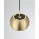 LED Mini Pendant<br /><span style="color:#4AB0CE;">Entrega: 4-10 dias en USA</span><br /><span style="color:#4AB0CE;font-size:60%;">PREGUNTE POR ENTREGA EN PANAMA</span><br />Collection: Halo<br />Finish: Coal And Brushed Gold