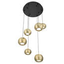 LED Pendant<br /><span style="color:#4AB0CE;">Entrega: 4-10 dias en USA</span><br /><span style="color:#4AB0CE;font-size:60%;">PREGUNTE POR ENTREGA EN PANAMA</span><br />Collection: Halo<br />Finish: Coal And Brushed Gold