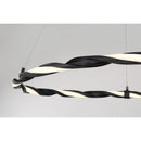 George Kovacs - P5481-66A-L - LED Pendant - Convolution - Coal Black