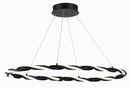 George Kovacs - P5482-66A-L - LED Pendant - Convolution - Coal Black
