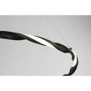 George Kovacs - P5483-66A-L - LED Island Pendant - Convolution - Coal Black