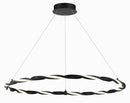 George Kovacs - P5483-66A-L - LED Island Pendant - Convolution - Coal Black