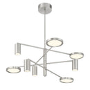 LED Chandelier<br /><span style="color:#4AB0CE;">Entrega: 4-10 dias en USA</span><br /><span style="color:#4AB0CE;font-size:60%;">PREGUNTE POR ENTREGA EN PANAMA</span><br />Collection: Swivel<br />Finish: Brushed Nickel