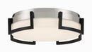 George Kovacs - P953-2-691-L - LED Flush Mount - Bezel Set - Coal Black