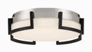 George Kovacs - P953-2-691-L - LED Flush Mount - Bezel Set - Coal Black