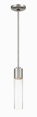 George Kovacs - P971-084 - One Light Mini Pendant - Light Rain - Brushed Nickel