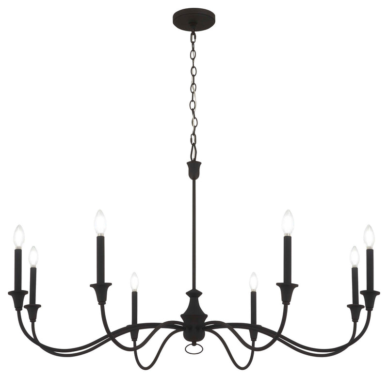 Minka-Lavery - 6258-076 - Eight Light Chandelier - Halifax County - Textured Black