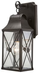 Minka-Lavery - 73291-143C - One Light Outdoor Wall Mount - De Luz - Oil Rubbed Bronze w/Gold Highlights