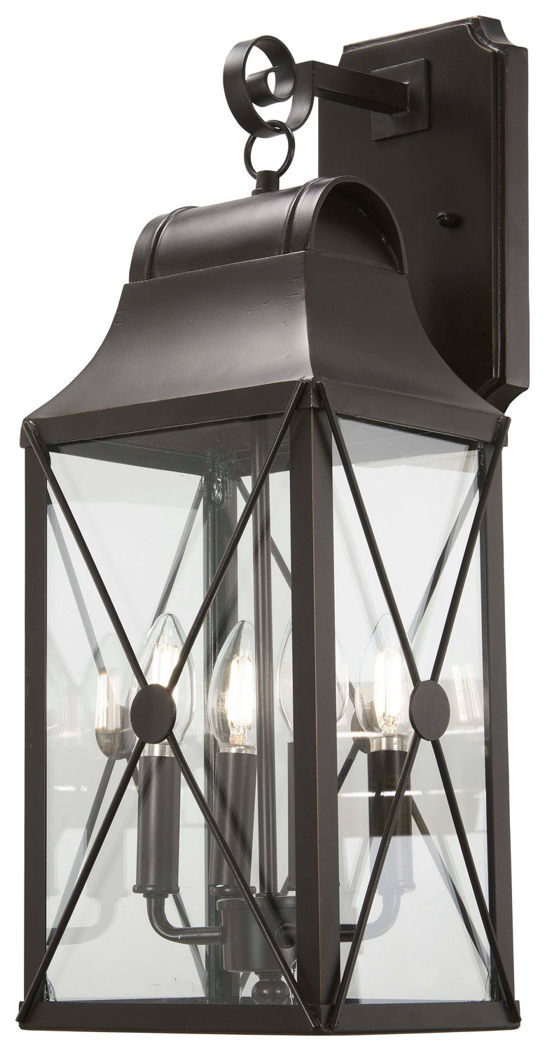 Minka-Lavery - 73292-143C - Four Light Outdoor Wall Mount - De Luz - Oil Rubbed Bronze W/ Gold High