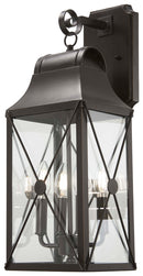 Minka-Lavery - 73292-143C - Four Light Outdoor Wall Mount - De Luz - Oil Rubbed Bronze w/Gold Highlights